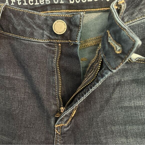 Articles of Society Katie Skinny Crop Helsinki Blue Distressed Size 27 - Picture 7 of 11